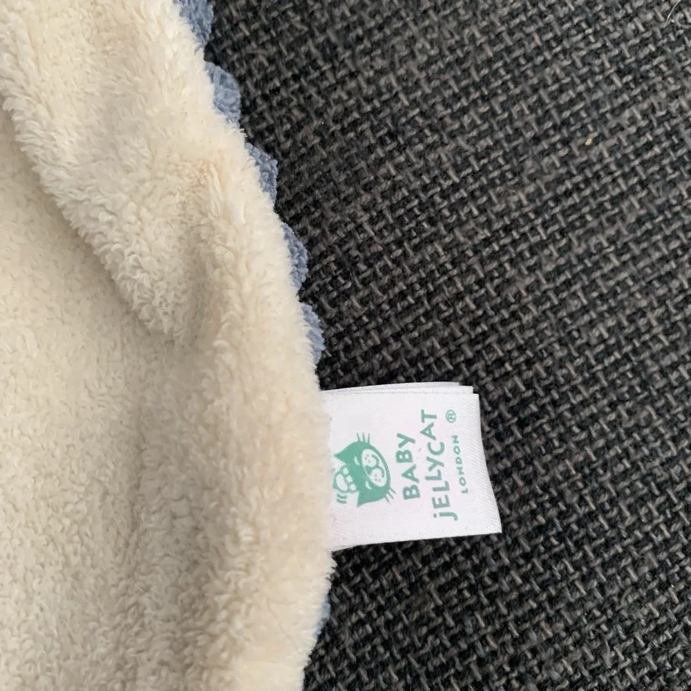 Jellycat Cordy Roy Elephant Baby Soother Blue Cream Comforter Lovey